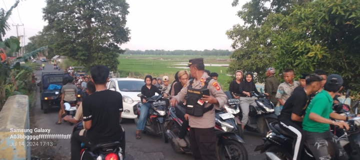 Anggota Polres OKI Lakukan Patroli Di Wilayah Rawan Tawuran