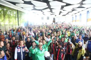 Ratusan Driver Ojek Online Se-Kota Palembang Siap Berjuang Menangkan Pasangan HDCU