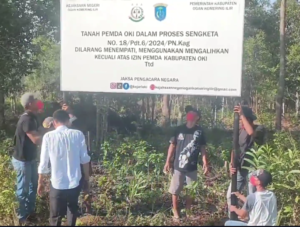 Hutan Kota Kayu Agung Di Pasang Plang Sengketa