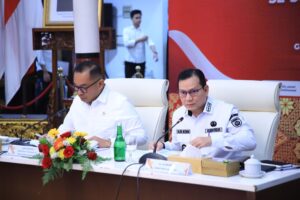 Kejar Target Pertumbuhan Ekonomi 8 Persen, Wamen Investasi dan Hilirisasi/BKPM RI Gelar Rapat Konsolidasi Bersama Pj Gubernur Sumsel