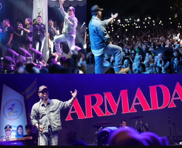 Penampilan Armada Band Di Warnai Lempar Botol