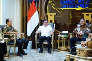 Herman Deru Bersama Wagub Cik Ujang Jalinan Koordinasi Erat Dengan Kanwil DJPb Kemenkeu Sumsel