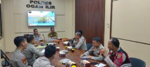 Polres Ogan Ilir Gelar Rapat Penanganan Illegal Fishing