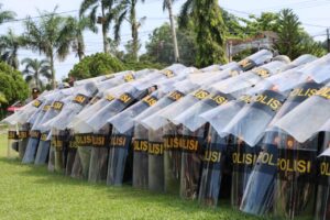 Polres Ogan Ilir Latihan Dalmas, Jelang May Day 2025