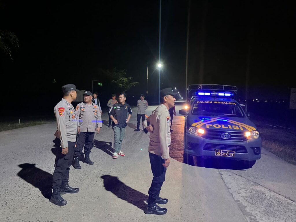 Polsek Indralaya Patroli Hunting Di Malam Libur Ciptakan Keamanan