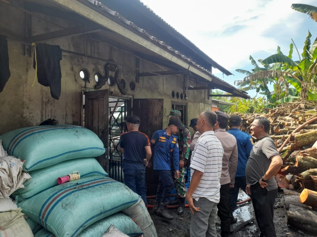 Gudang Kopi Di Ogan Ilir Ludes Terbakar, Kerugian Capai Rp.100 Juta