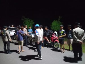 Polsek Indralaya Gelar Patroli Malam Akhir Pekan, Ciptakan Kondisi Aman