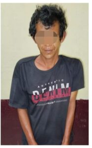 Pisau Di Pinggang, Pria Di Amankan Polsek Tanjung Raja