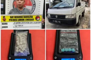 Polres LubukLinggau Tangkap Pengedar Ekstasi Asal Muratara, 54 Butir Diamankan