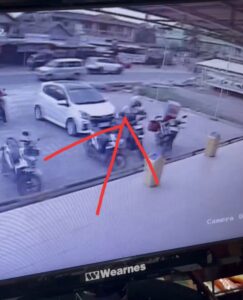 Curanmor Marak Di Indralaya, Aksi Pelaku Terekam CCTV