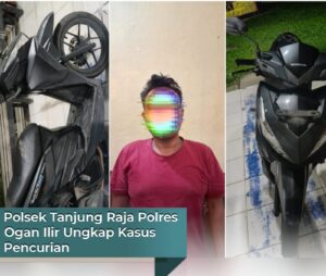 Polsek Tanjung Raja Tangkap Pelaku Gadai Motor Mertua