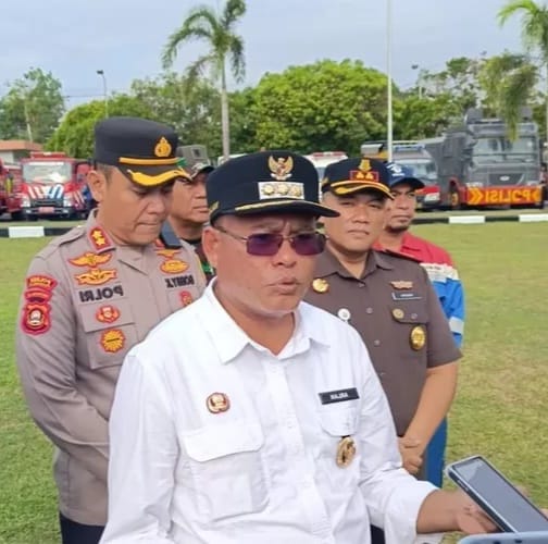 Polres Prabumulih Gelar Apel Pasukan Karhutla 2025
