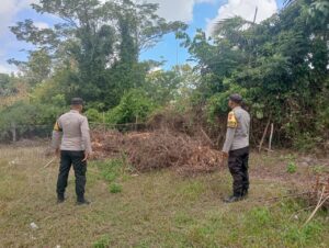 Polsek Muara Kuang Gelar Patroli Terpadu Cegah Karhutla di Ogan Ilir
