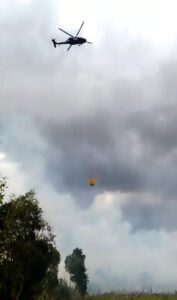 Karhutla Meluas di Ogan Ilir, Helikopter Water Bombing Dikerahkan