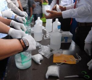 Polrestabes Palembang Bekuk Tiga Kurir, Sabu Ratusan Gram Disamarkan Jadi Jus