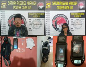 Sat Narkoba Polres Ogan Ilir Ciduk Dua Pengedar Sabu dan Ekstasi di Indralaya Utara