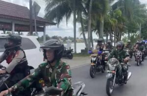 Patroli Skala Besar Polres OKI dan Kodim 0402/OKI Jaga Keamanan Kota Kayuagung