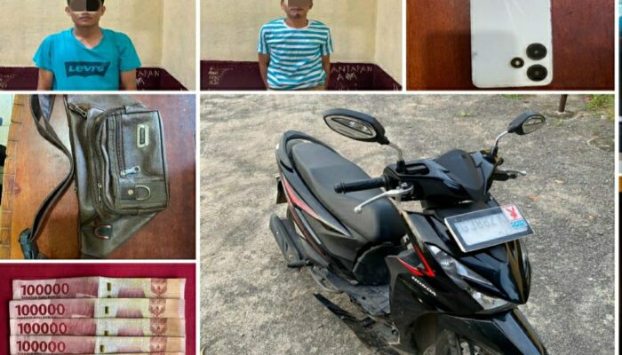 Dua Pencuri Tas di Desa Talang Balai Ditangkap Usai Diamuk Massa