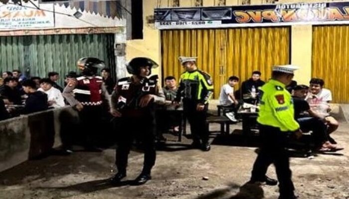 Patroli Presisi Satlantas Polres Prabumulih Jaga Keamanan Kota di Malam Hari
