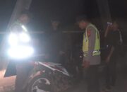 Polsek Muara Kuang Ogan Ilir, Lakukan Patroli Malam Di Perbatasan