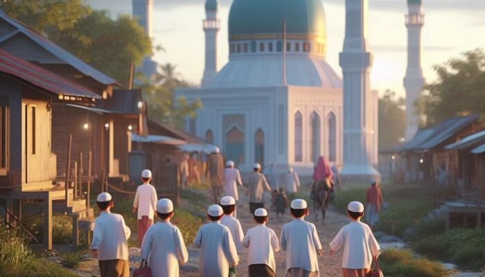 Santri di Lahat Rayakan Hari Santri Nasional dengan Aksi Solidaritas untuk Palestina