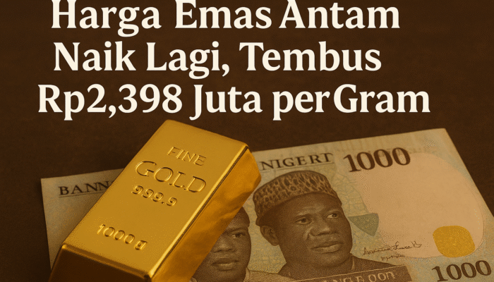 Emas Antam Merangkak Naik, Buyback Sentuh Rp2,263 Juta