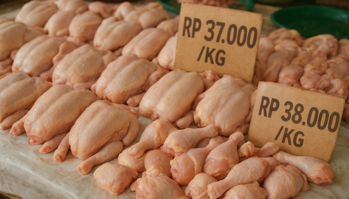 Harga Daging Ayam di Musi Rawas Turun Tipis Jelang Pertengahan November