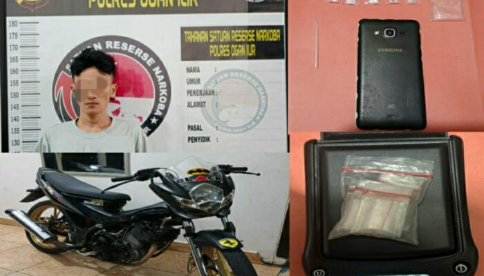 Satresnarkoba Ogan Ilir Tangkap Pengedar Sabu, Satu Pelaku Buron