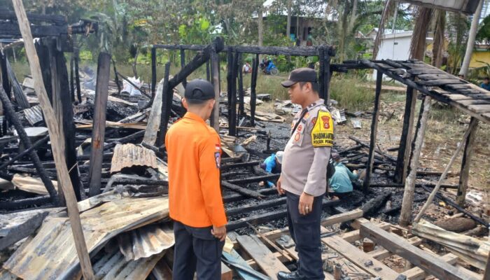 Rumah Warga di Ogan Ilir Ludes Terbakar Dini Hari, Diduga Akibat Korsleting