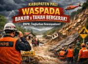 BNPB: Warga di Bantaran Sungai PALI Harus Waspada Bencana Lanjutan