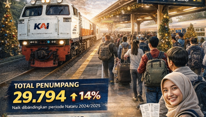 Kereta Api Jadi Favorit Libur Akhir Tahun, Penumpang Tembus 29 Ribu Orang