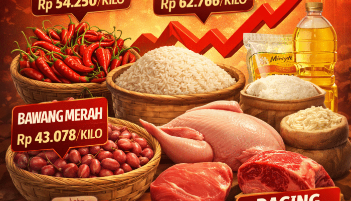 Jelang Tutup Tahun, Harga Sembako di Sumsel Kompak Naik