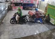 Motor Digondol Kawanan Curanmor, Aksi Terekam CCTV di Ruko Pasar Pagi