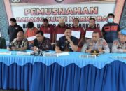 Narkoba Asal Luar Negeri Dimusnahkan Polda Sumsel, Lima Pelaku Diamankan