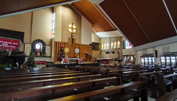 Gereja Santo Yoseph Palembang Siap Sambut Natal 2025, Misa Dibagi Dua Sesi