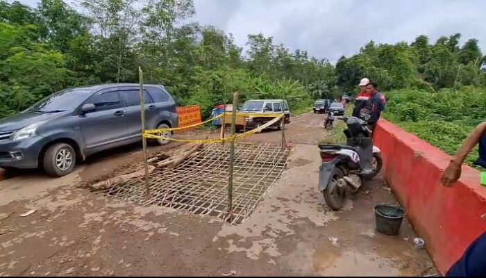 Jembatan Penghubung Payaraman–Rambang Kuang Rusak, Akses Dialihkan
