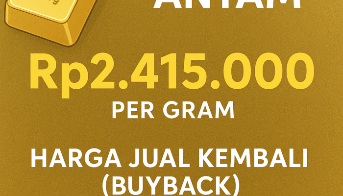Awal Pekan Cerah, Harga Emas Antam Naik Tipis