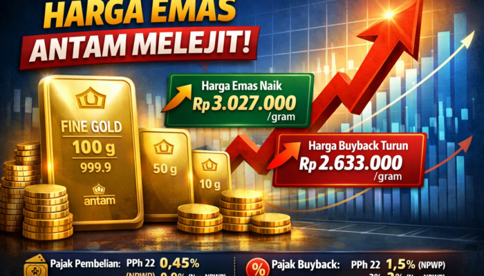 Harga Emas Antam Kembali Menggila, Sentuh Level Tertinggi
