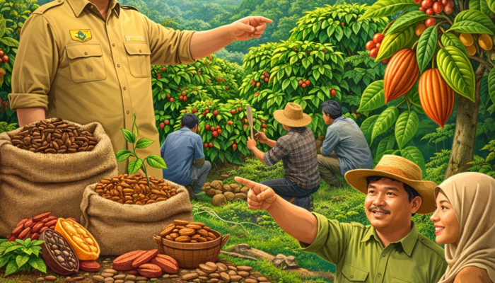 Peremajaan Kopi dan Kakao Sumatera, Petani Kecil Jadi Ujung Tombak