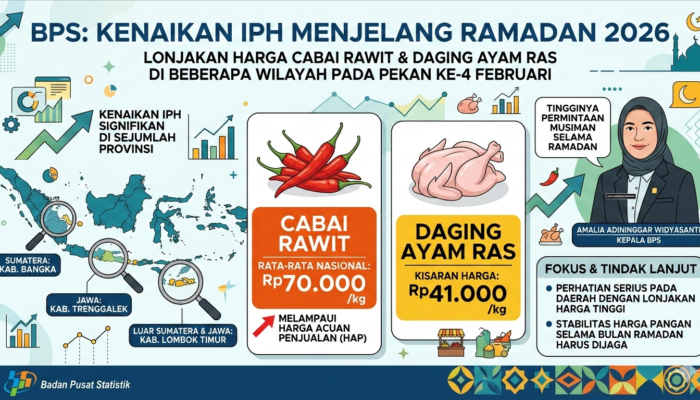 Cabai Rawit Melonjak Tajam, Ratusan Daerah Alami Kenaikan Indeks Harga