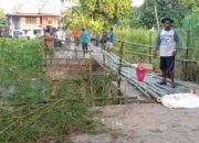 Arus Sungai Ogan Mengganas, Jembatan Desa Muara Kumbang Ambruk Total