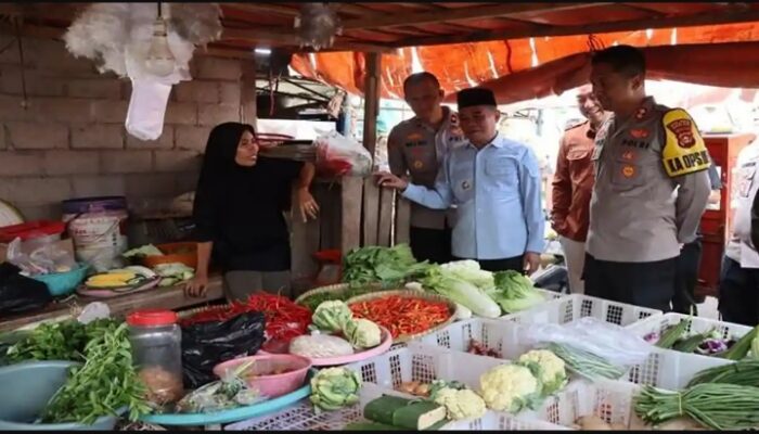 Sidak Pasar Indralaya, Harga Sembako Terpantau Stabil Jelang Lebaran