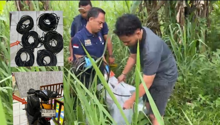 Polisi Ringkus Pencuri Kabel Tower Telkomsel di OKU Selatan