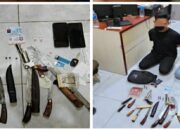 Patroli Malam di Ogan Ilir, Polisi Temukan Senpi Rakitan dan Sajam