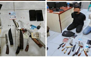 Patroli Malam di Ogan Ilir, Polisi Temukan Senpi Rakitan dan Sajam
