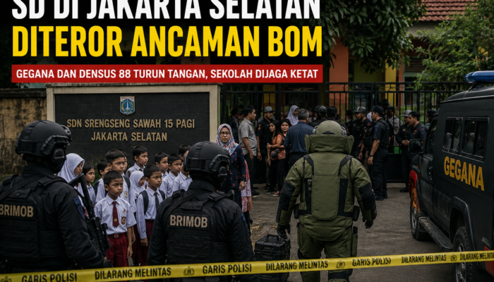 Hari Pertama Sekolah Geger! SD di Jakarta Selatan Diteror Ancaman Bom, Gegana dan Densus 88 Langsung Bergerak