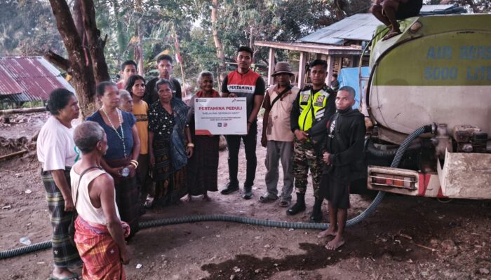 Pertamina Peduli, Salurkan 35.000 Liter Air Bersih untuk Warga Maumere